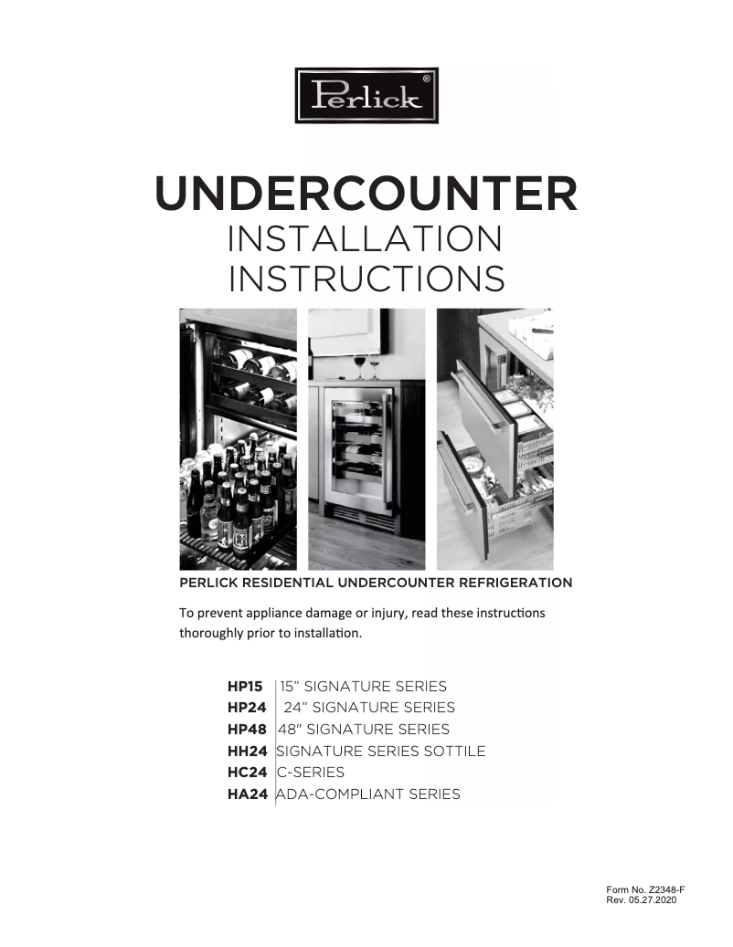 Imagen de la primera página del manual del dispositivo C-Series HC24RB35