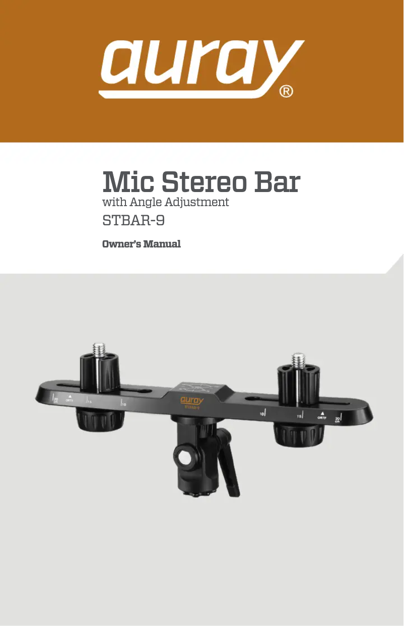 Page 1 de la notice Manuel utilisateur Auray STBAR-9