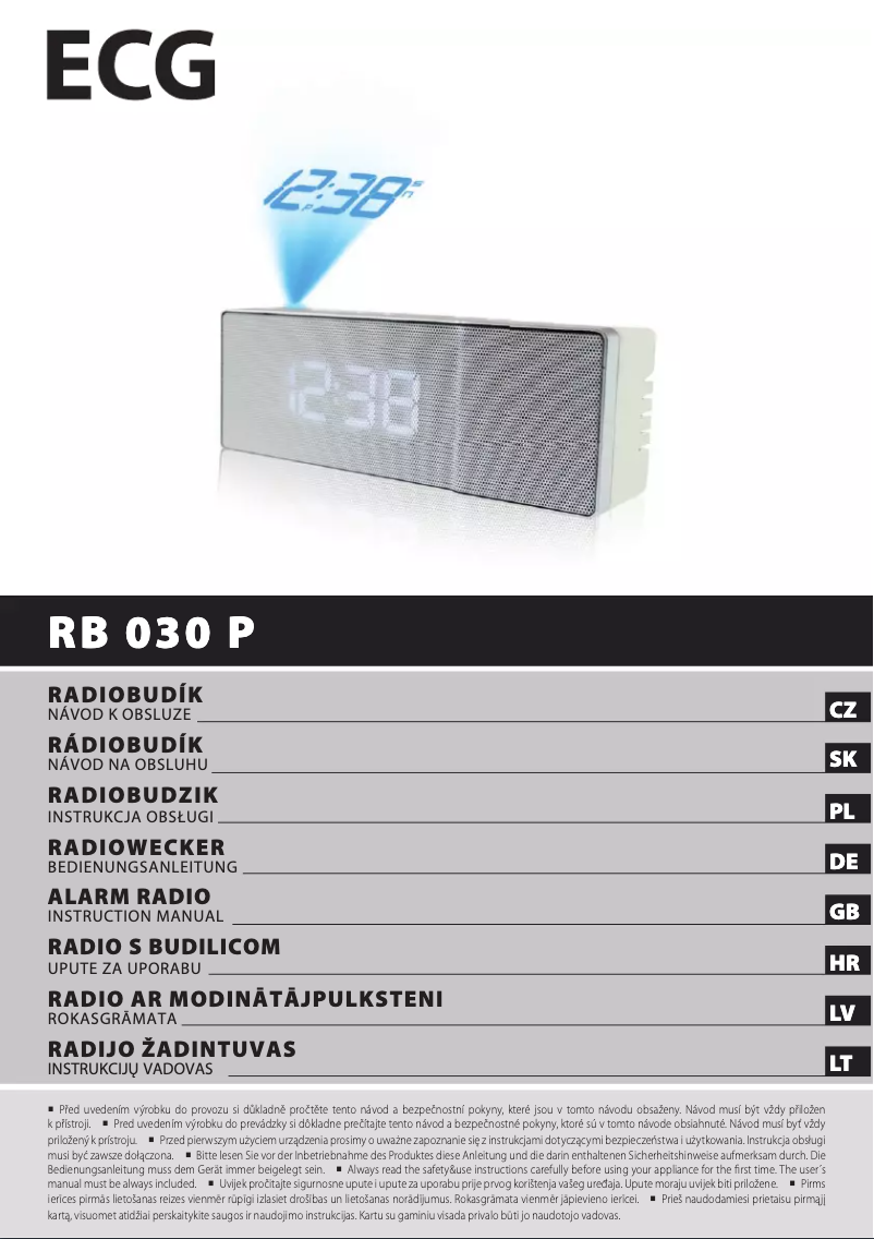 Page 1 de la notice Manuel utilisateur ECG RB 030 P