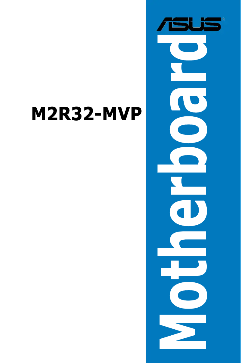 Image de la première page du manuel de l'appareil M2R32-MVP