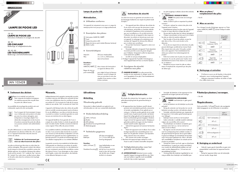 Image de la première page du manuel de l'appareil IAN 103428