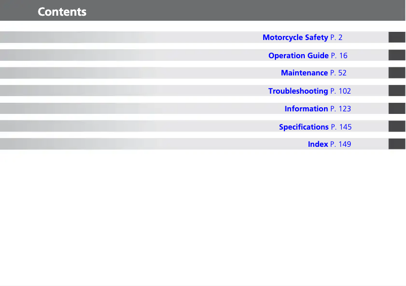 Página 1 del manual Manual de usuario Honda Vultus NM4 (2015)