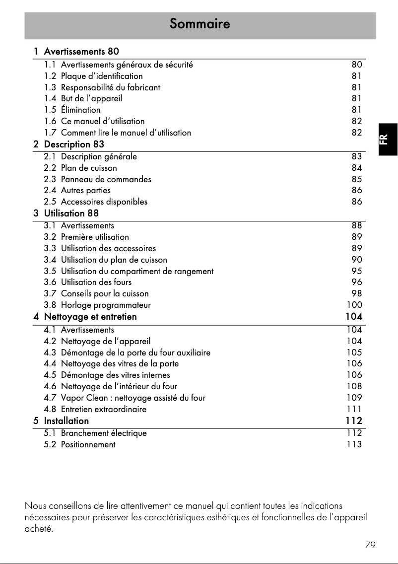 Page 1 de la notice Mode d'emploi Smeg TR4110IBL