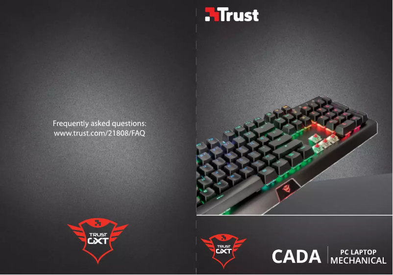 Page 1 de la notice Manuel utilisateur Trust GXT 890 CADA