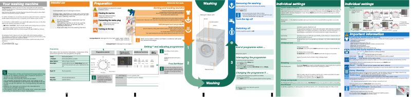 Page n°1 - Manuel utilisateur Siemens WM12Q390GB