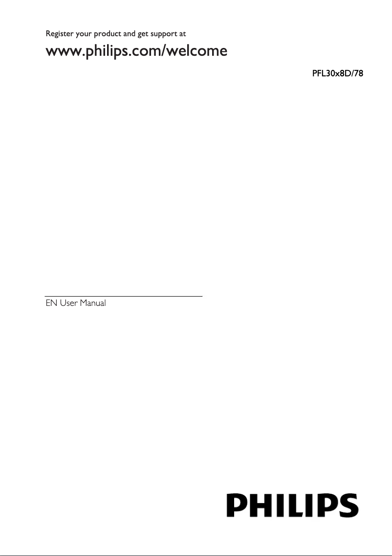 Page 1 de la notice Manuel utilisateur Philips 46PFL3008D