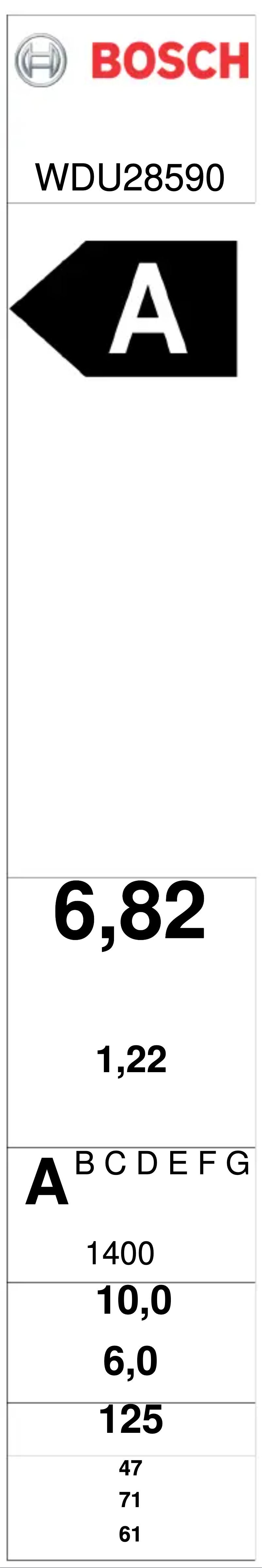 Image de la première page du manuel de l'appareil WDU28590