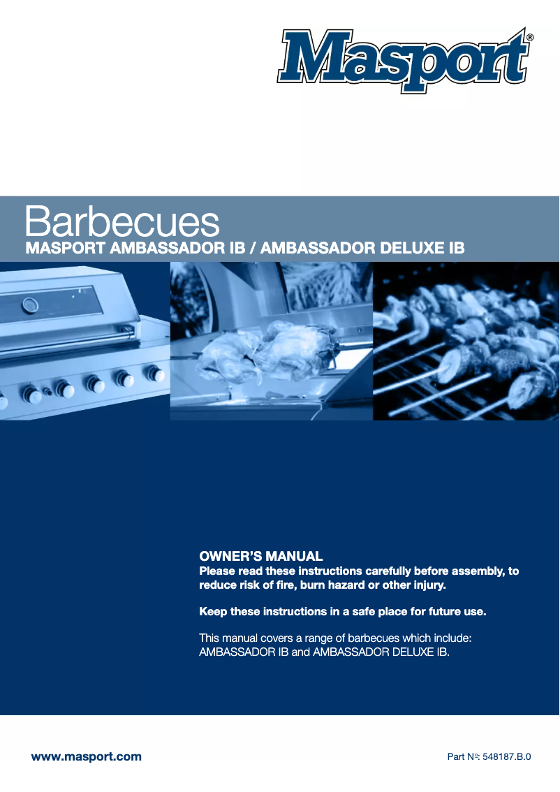 Page n°1 - Manuel utilisateur Masport Ambassador Inbuilt