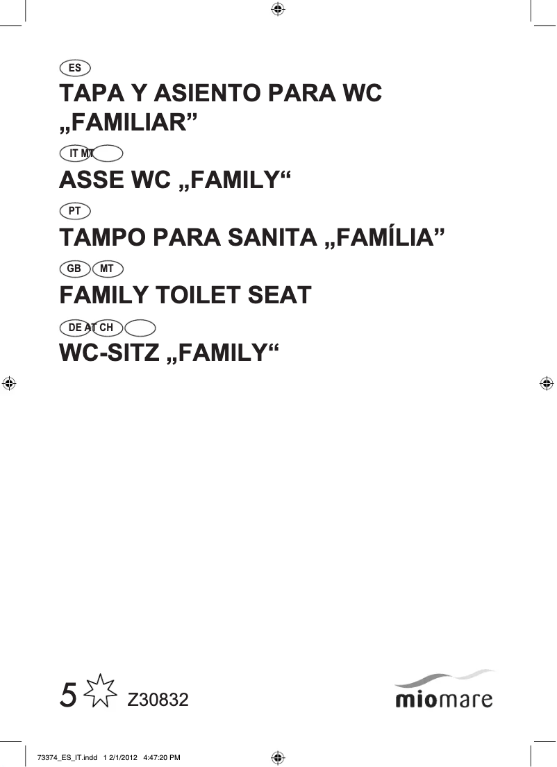 Image de la première page du manuel de l'appareil IAN 73374