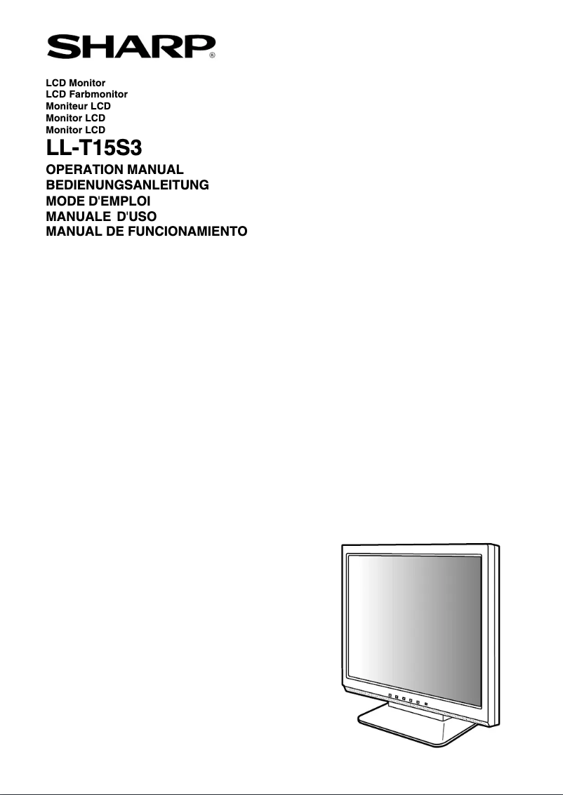 Page n°1 - Manuel utilisateur Sharp LL-T15S3