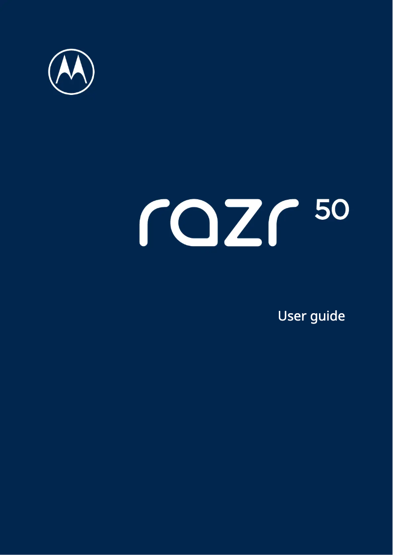 Page 1 de la notice Manuel utilisateur Motorola Razr 50
