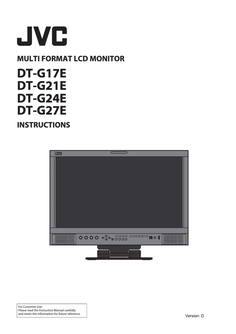 Image de la première page du manuel de l'appareil DT-G17E