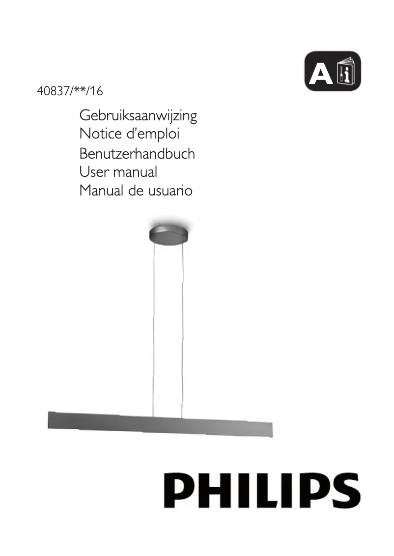 Page 1 de la notice Manuel utilisateur Philips Ledino 408374816