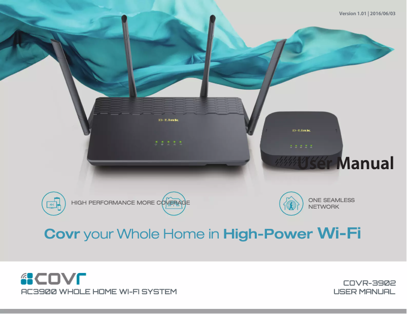 Imagen de la primera página del manual del dispositivo COVR