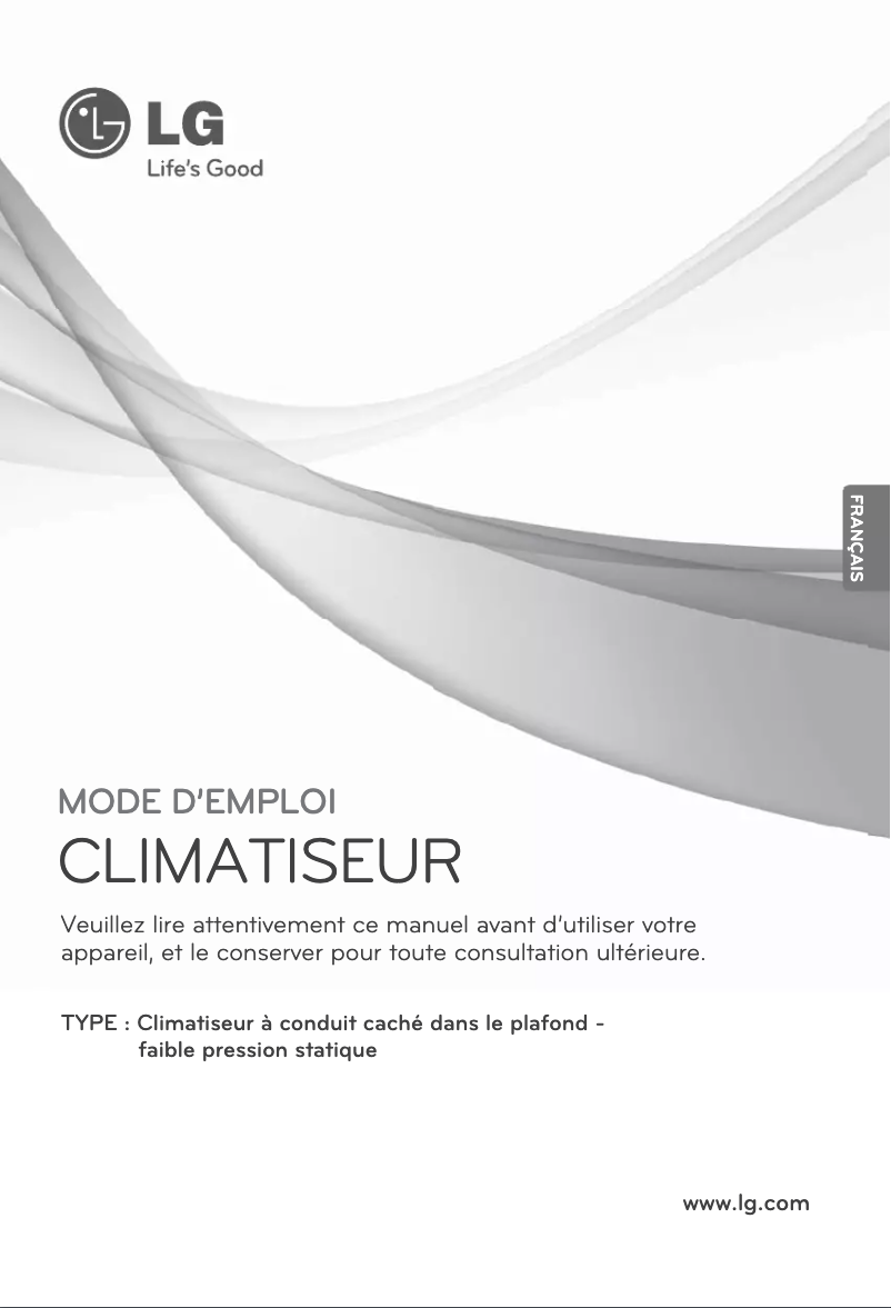 Page n°1 - Manuel utilisateur LG ARNU18GL2G2