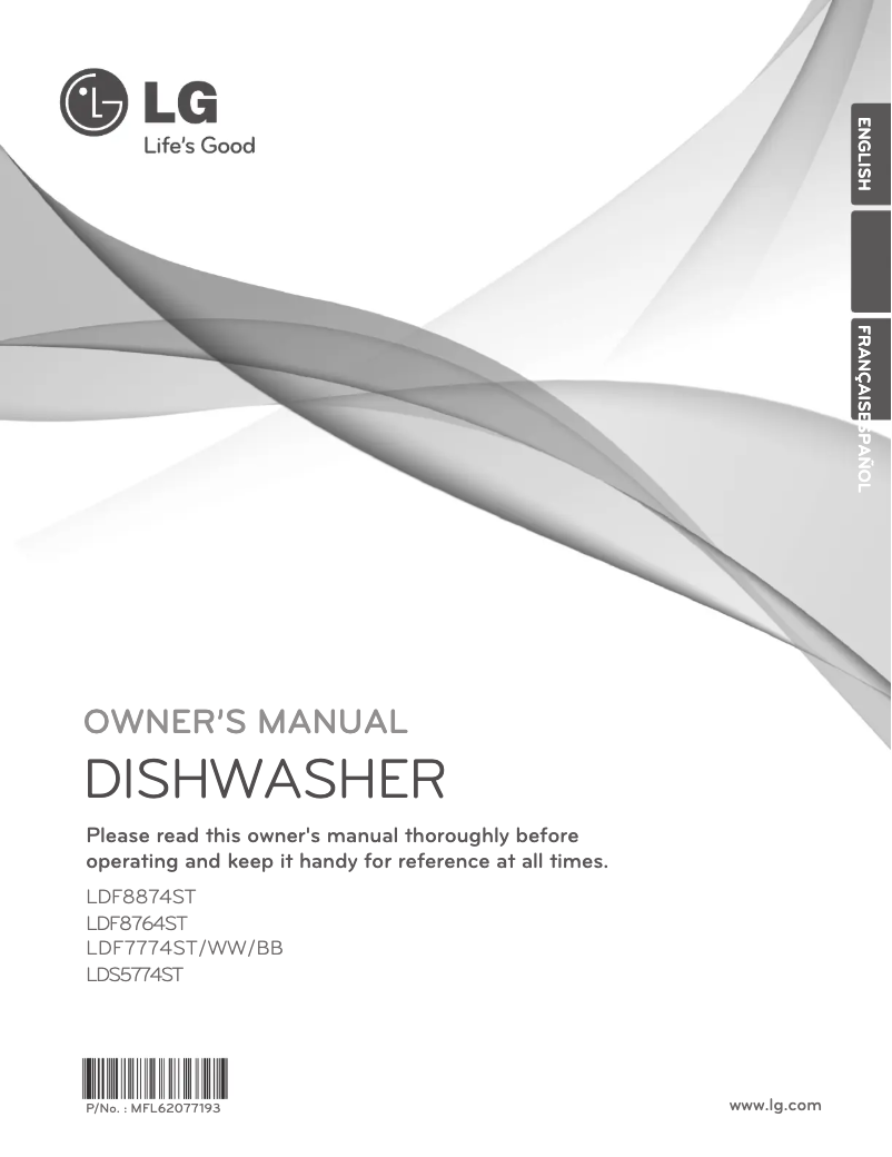 Page n°1 - Manuel utilisateur LG LDF7774WW
