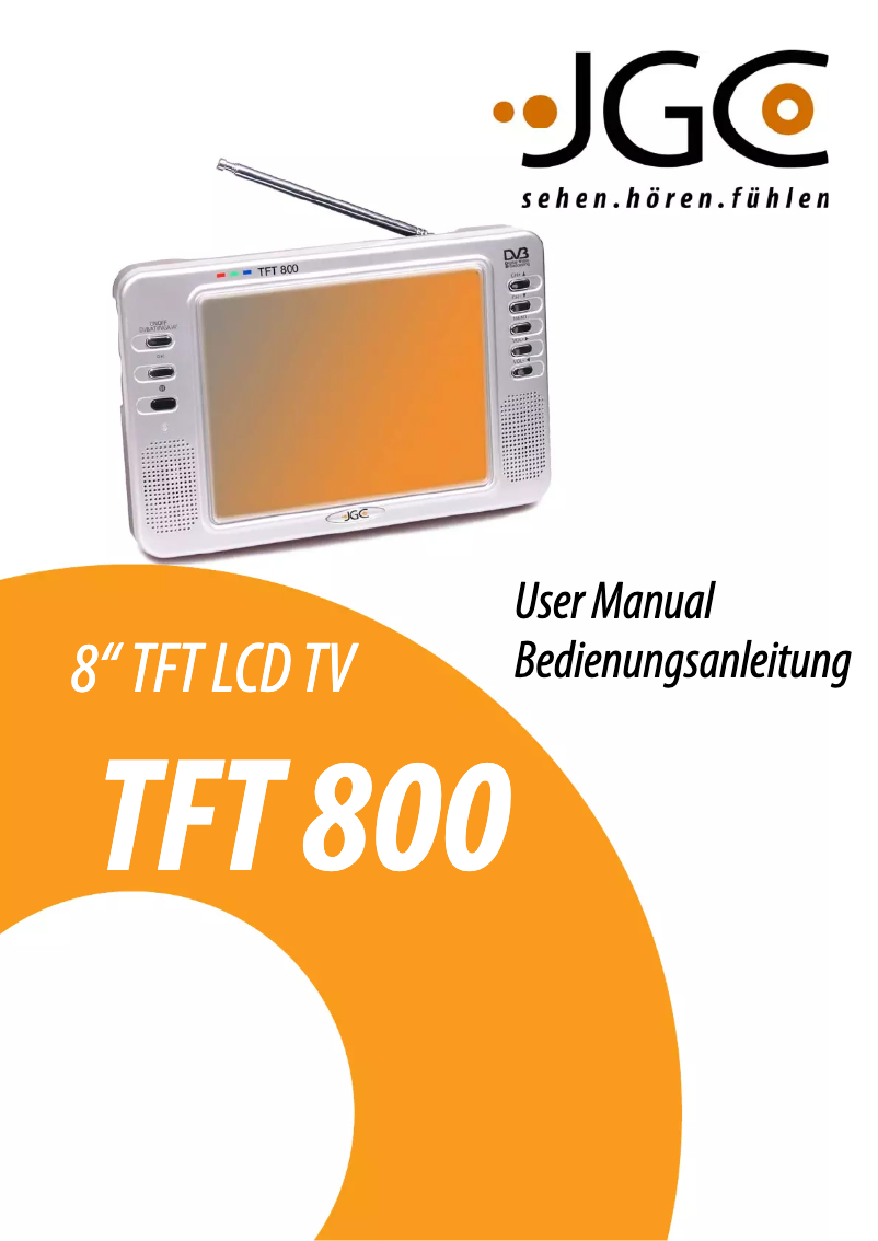 Image de la première page du manuel de l'appareil TFT 800