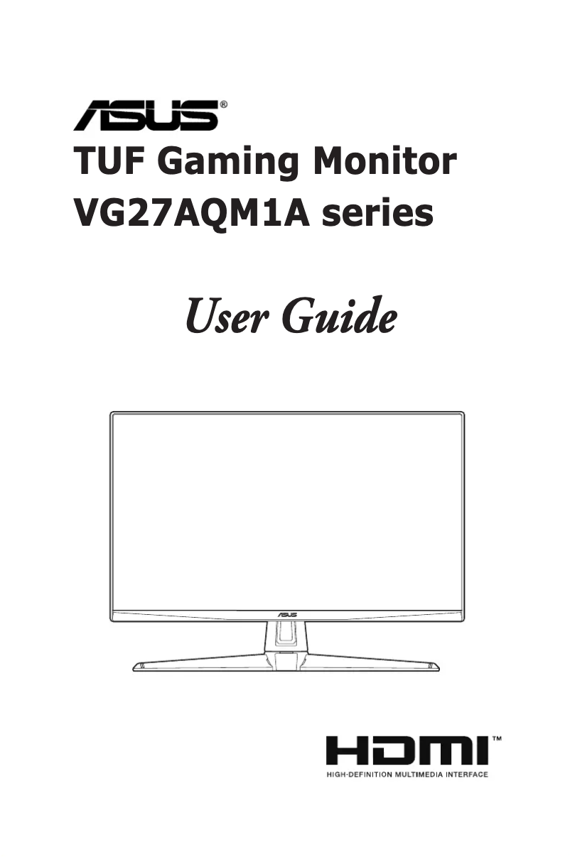 Page 1 de la notice Manuel utilisateur Asus TUF Gaming VG27AQM1A