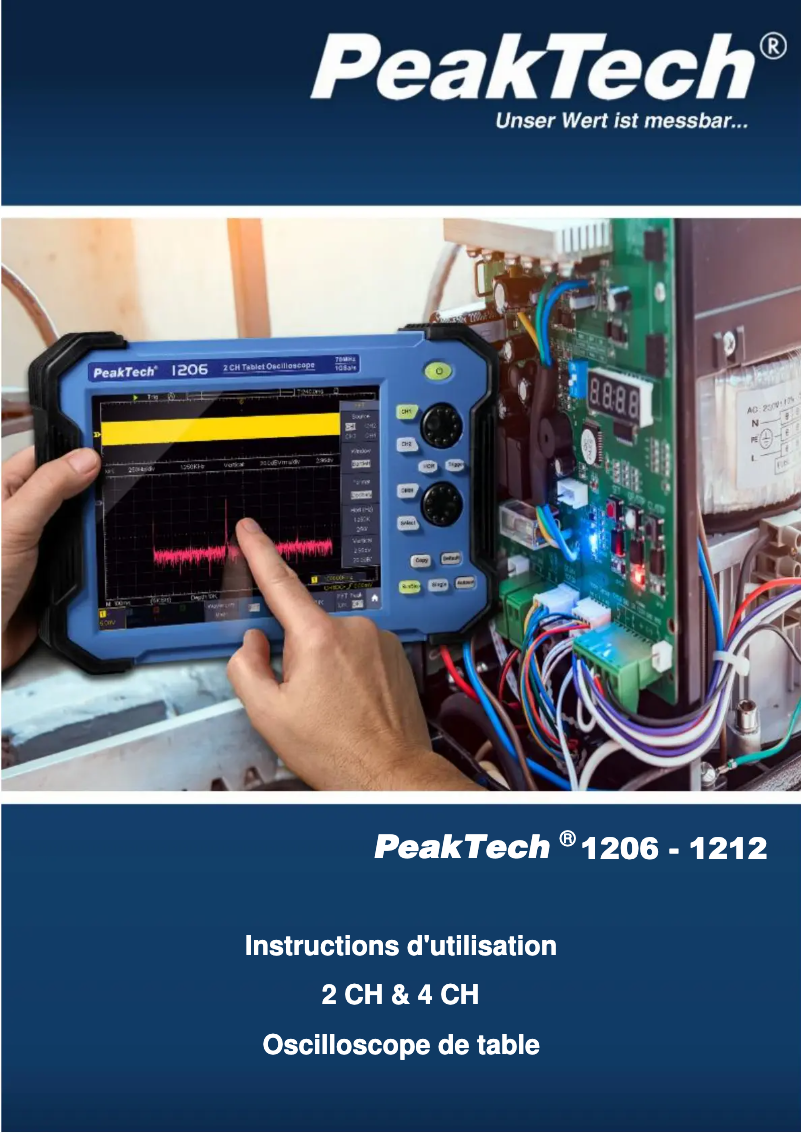 Page n°1 - Manuel utilisateur PeakTech 1207