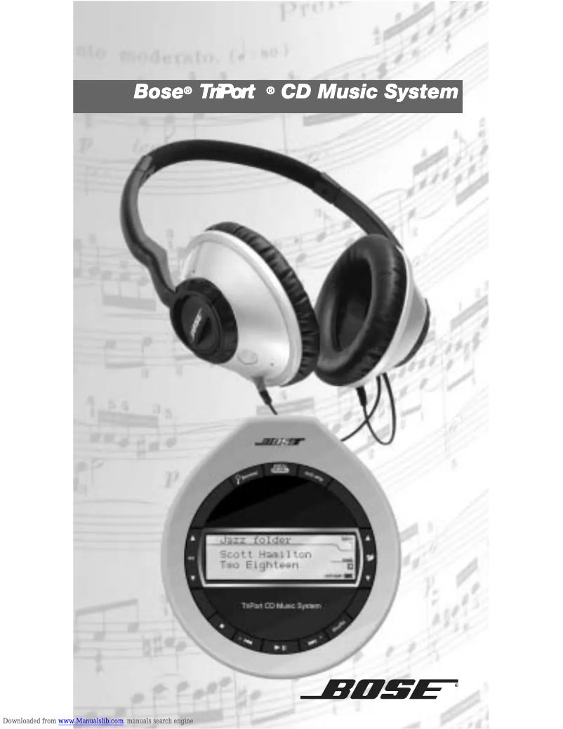 Page 1 de la notice Manuel utilisateur Bose TriPort CD music system