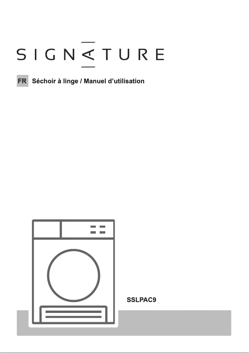 Page n°1 - Manuel utilisateur Signature SSLPAC9