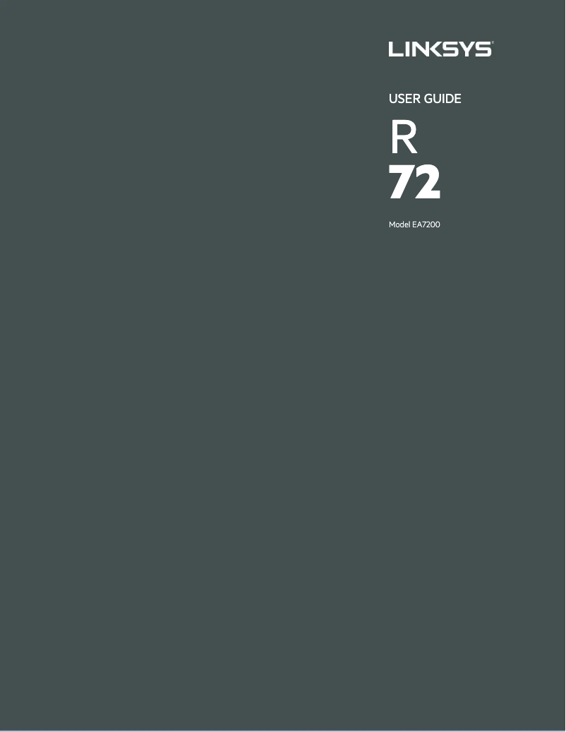Page 1 de la notice Manuel utilisateur Linksys EA7200