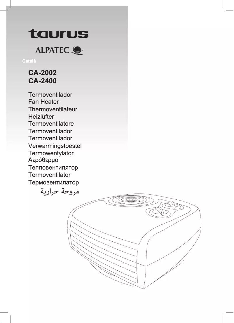 Page 1 de la notice Manuel utilisateur Taurus CA-2002