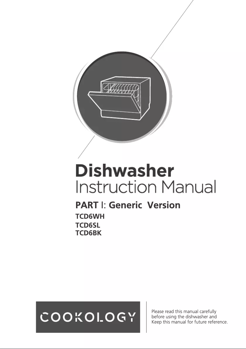 Page 1 de la notice Manuel utilisateur Cookology TCD6SL