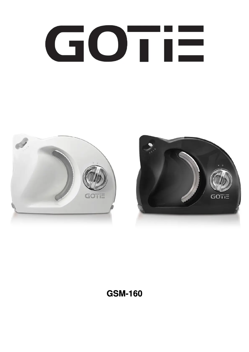 Page n°1 - Manuel utilisateur GOTIE GSM-160