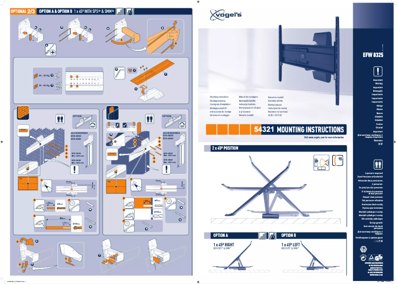 Page n°1 - Manuel utilisateur Vogel's EFW 8325