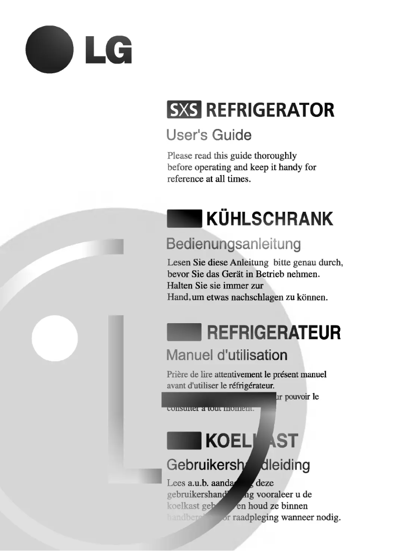 Image de la première page du manuel de l'appareil GR-P207NAZA