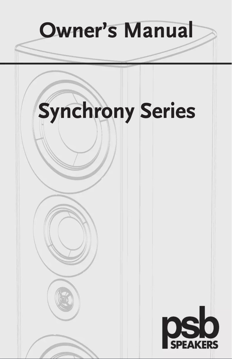 Página 1 del manual Manual de usuario PSB Synchrony One B