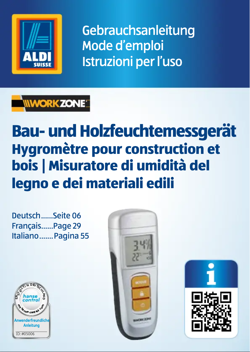 Image de la première page du manuel de l'appareil GT-FM-04