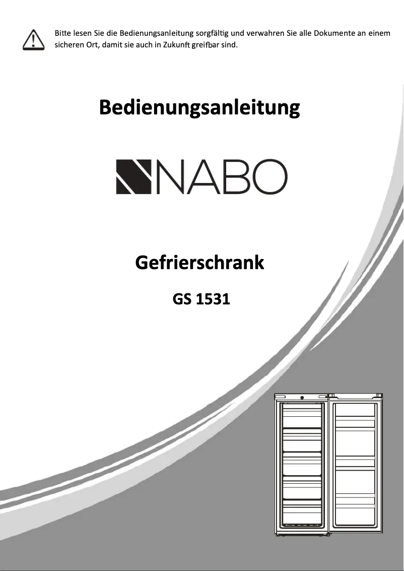 Page n°1 - Manuel utilisateur Nabo GS 1531