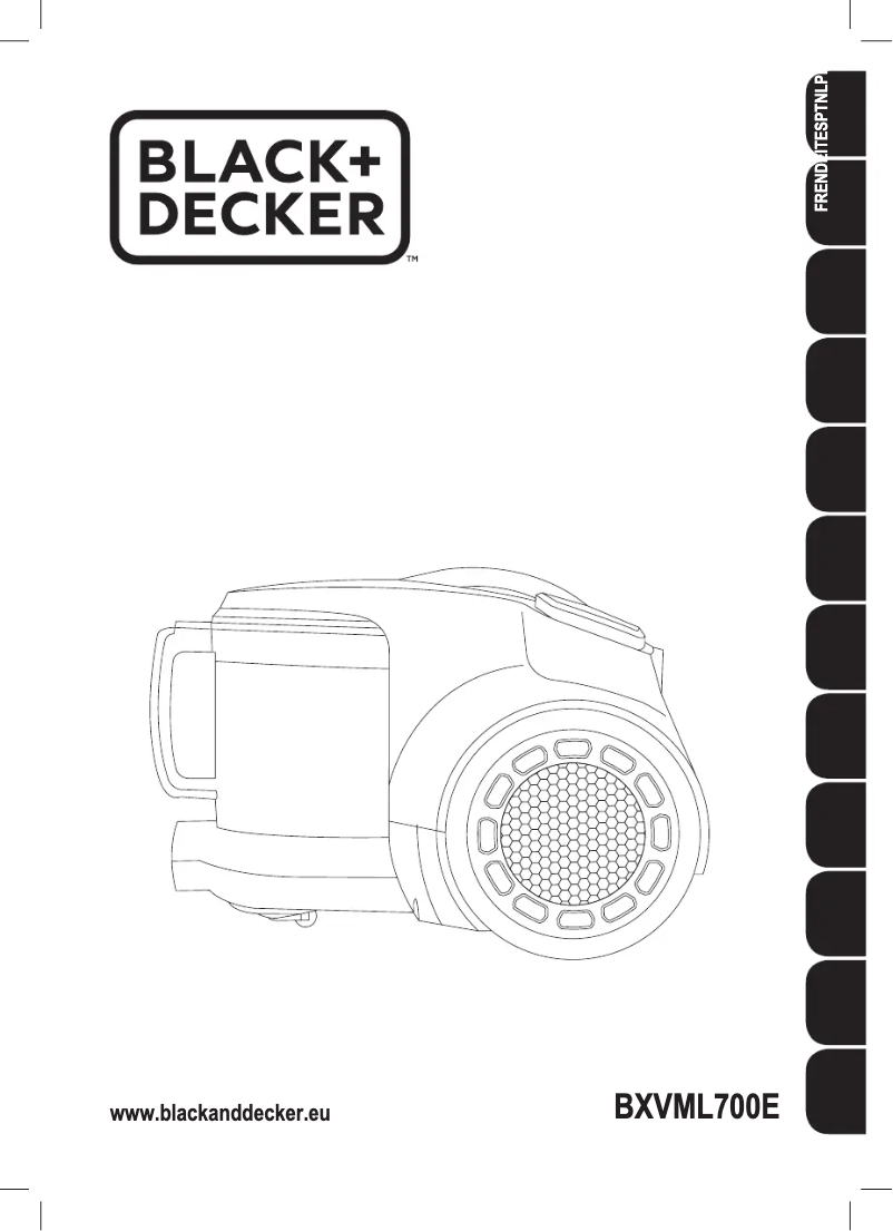 Image de la première page du manuel de l'appareil BXVML700E