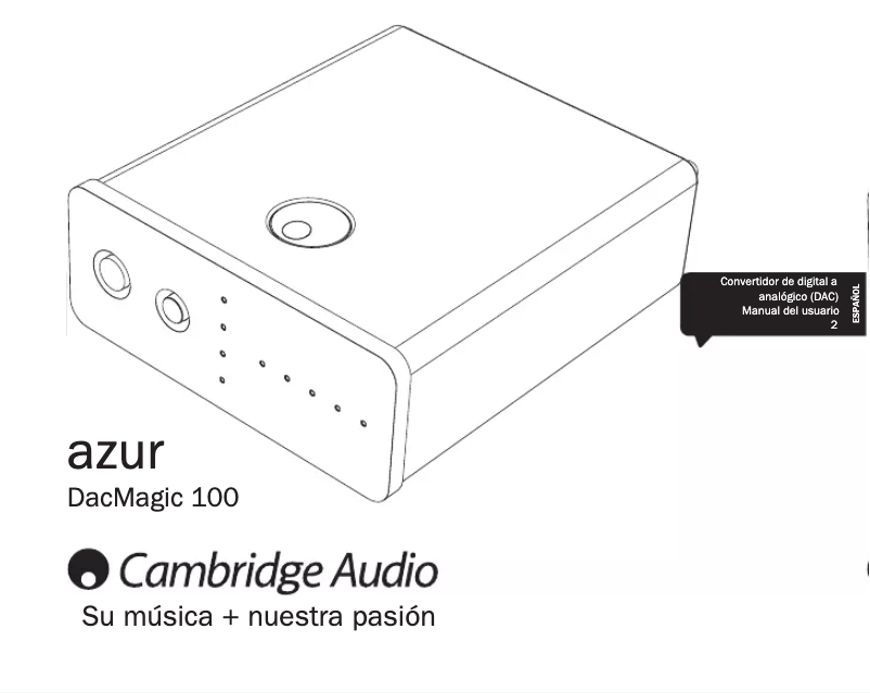 Page n°1 - Manuel utilisateur Cambridge DacMagic 100 Azur