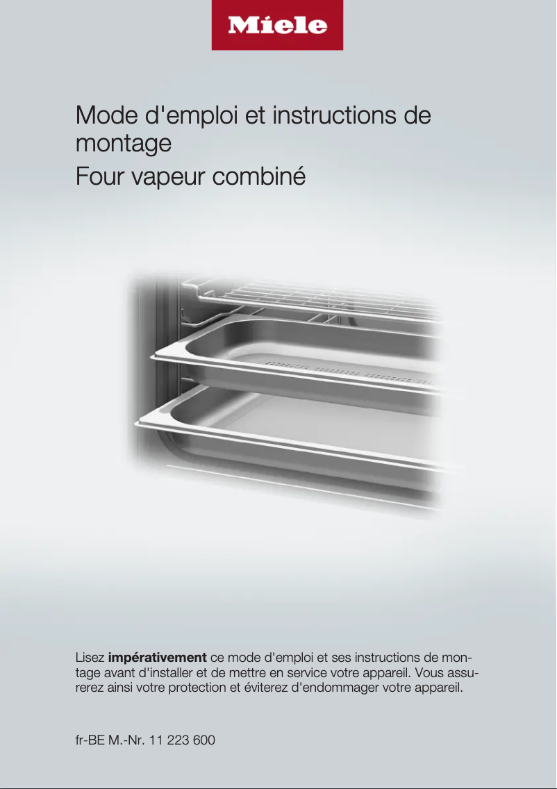 Page 1 de la notice Manuel utilisateur Miele DGC 7340 cs