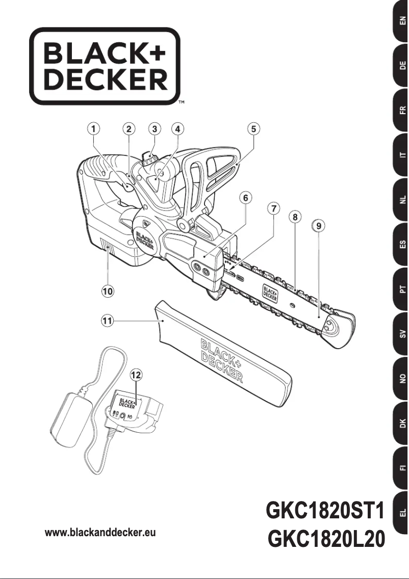 Page n°1 - Manuel utilisateur Black & Decker GKC1820ST1