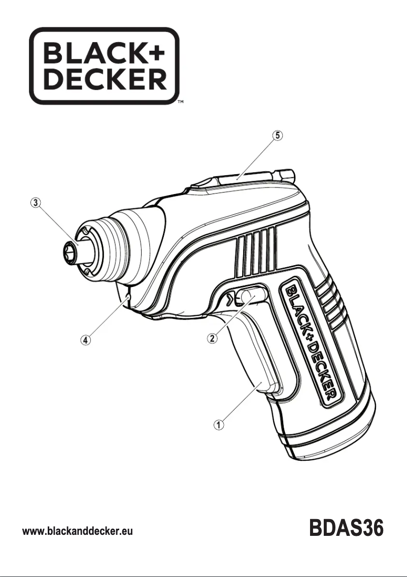 Page 1 de la notice Manuel utilisateur Black & Decker BDAS36V