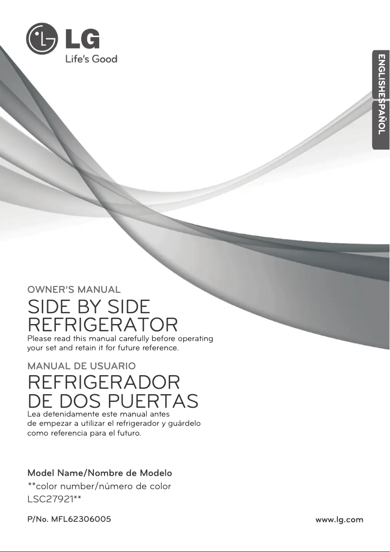 Page 1 de la notice Manuel utilisateur LG LSC27921SB