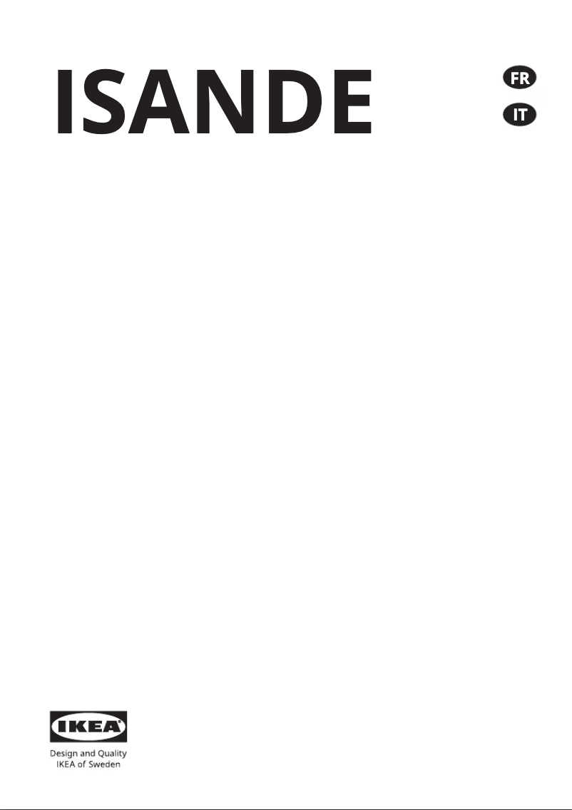 Image de la première page du manuel de l'appareil ISANDE 705.527.38