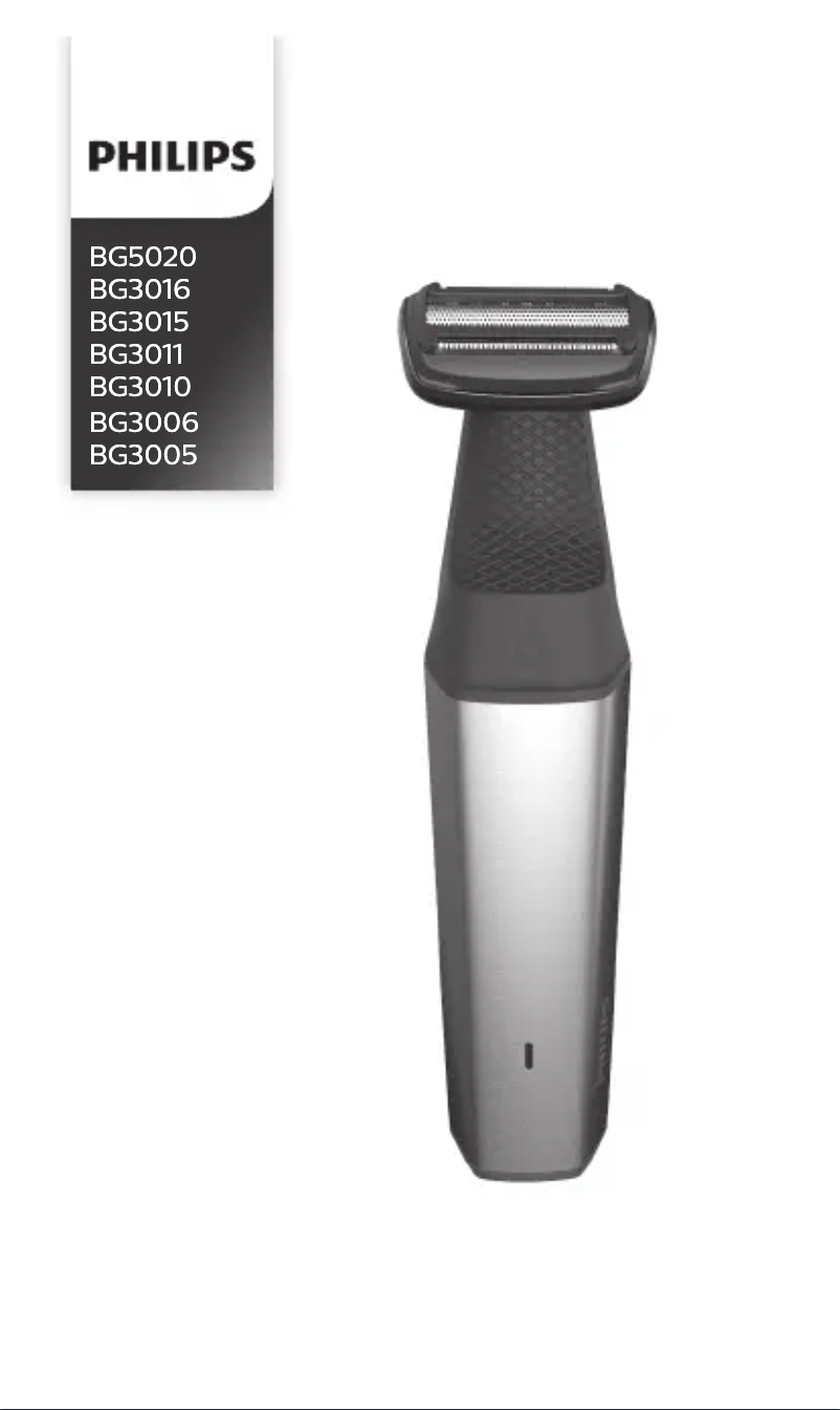 Page n°1 - Manuel utilisateur Philips BG3010