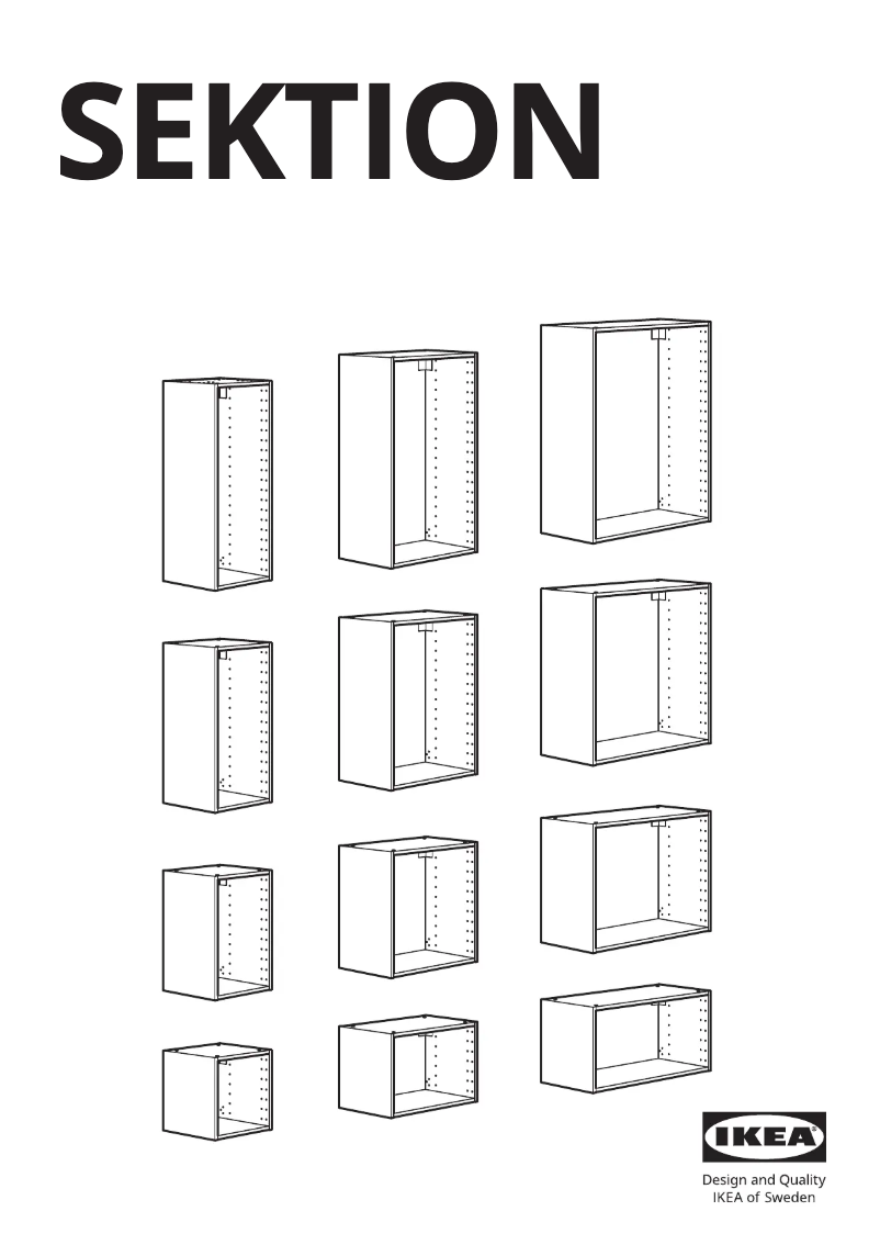 Imagen de la primera página del manual del dispositivo SEKTION 802.654.64