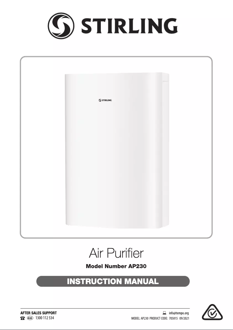 Page n°1 - Manuel utilisateur Stirling AP230