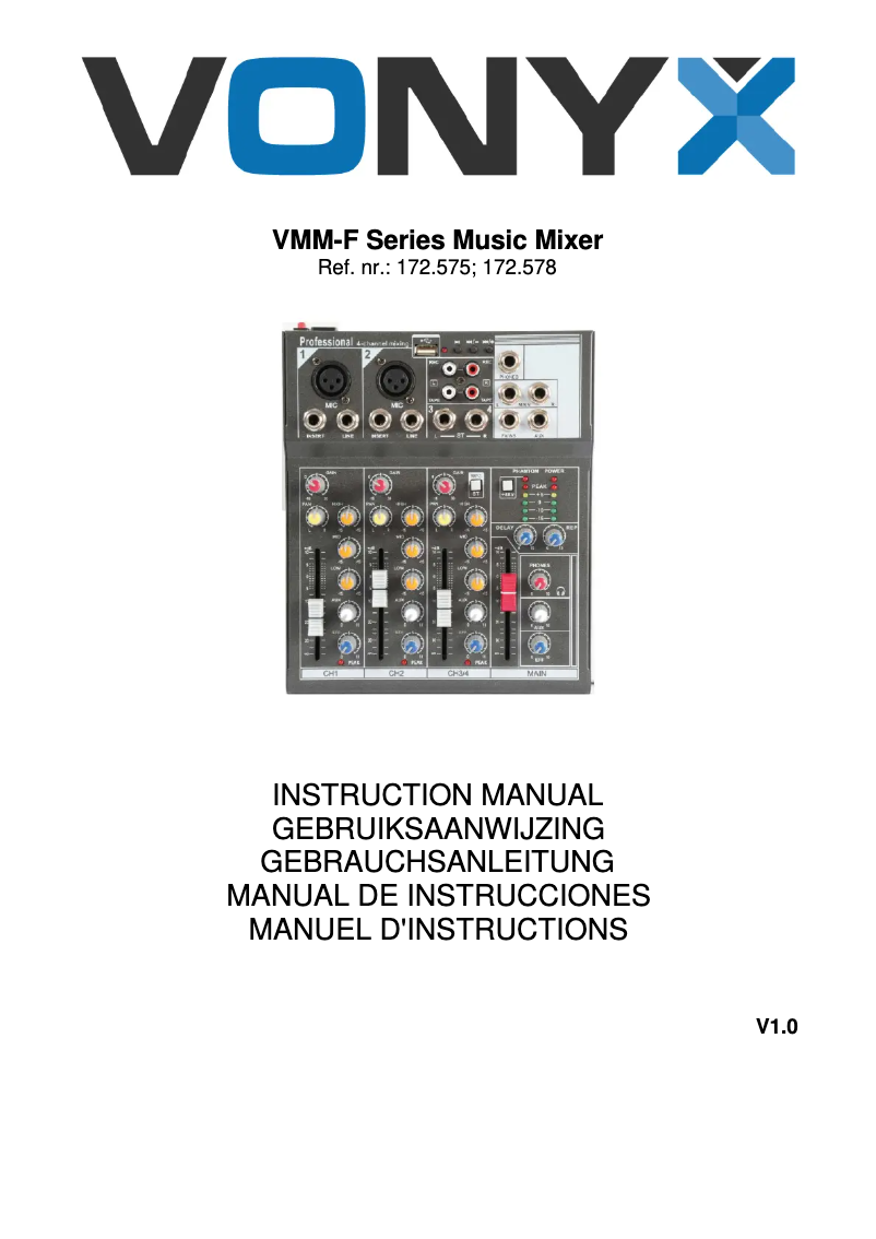 Imagen de la primera página del manual del dispositivo VMM-F401