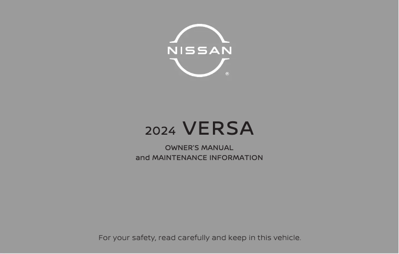 Image de la première page du manuel de l'appareil Versa (2024)