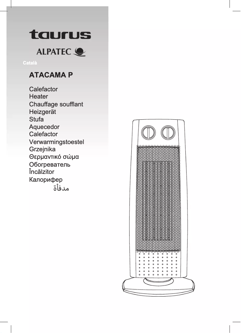 Page n°1 - Manuel utilisateur Taurus Atacama P