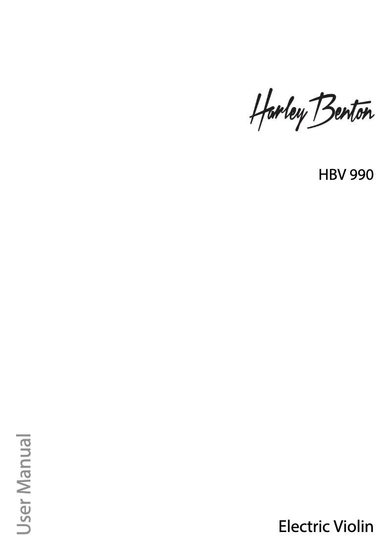 Page 1 de la notice Manuel utilisateur Harley Benton HBV 990SKL