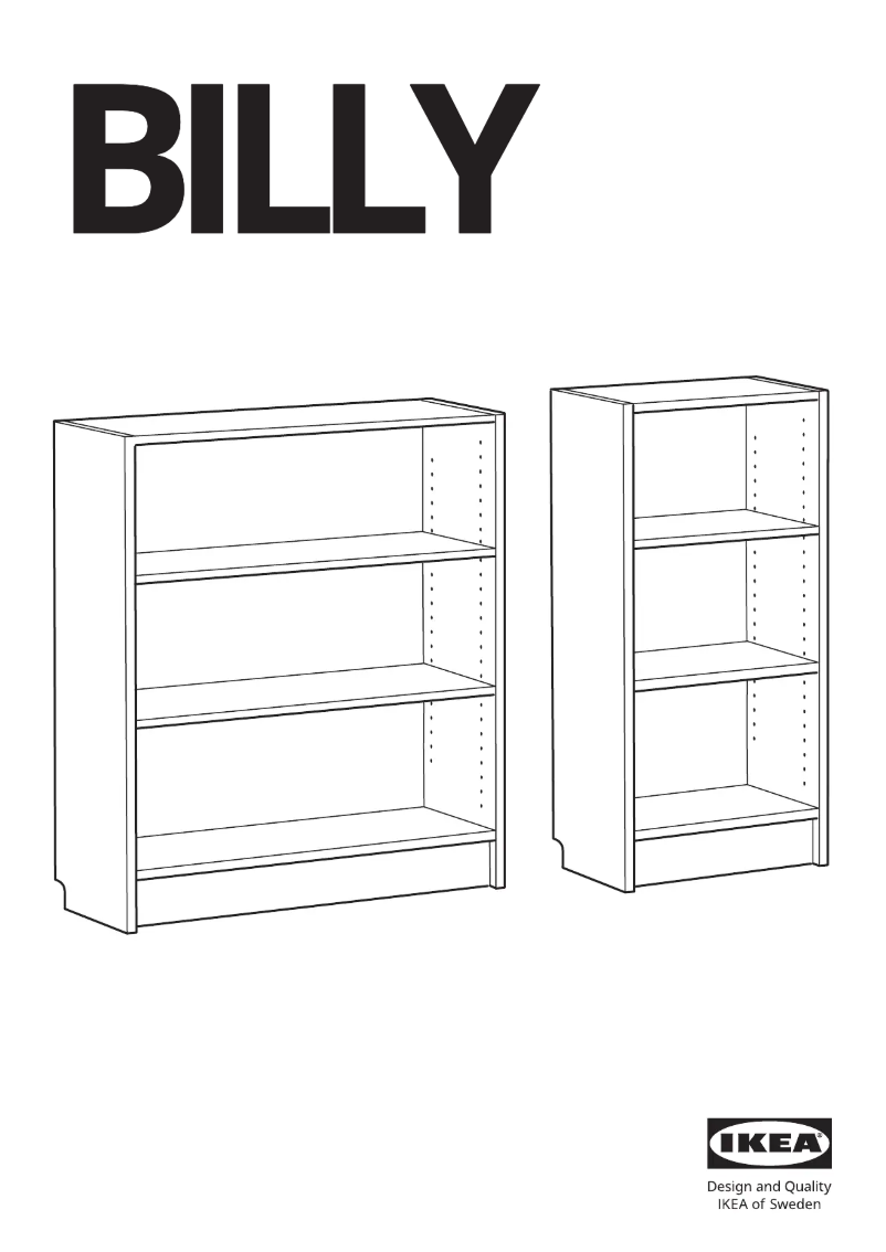 Page 1 de la notice Manuel utilisateur Ikea BILLY 302.638.44
