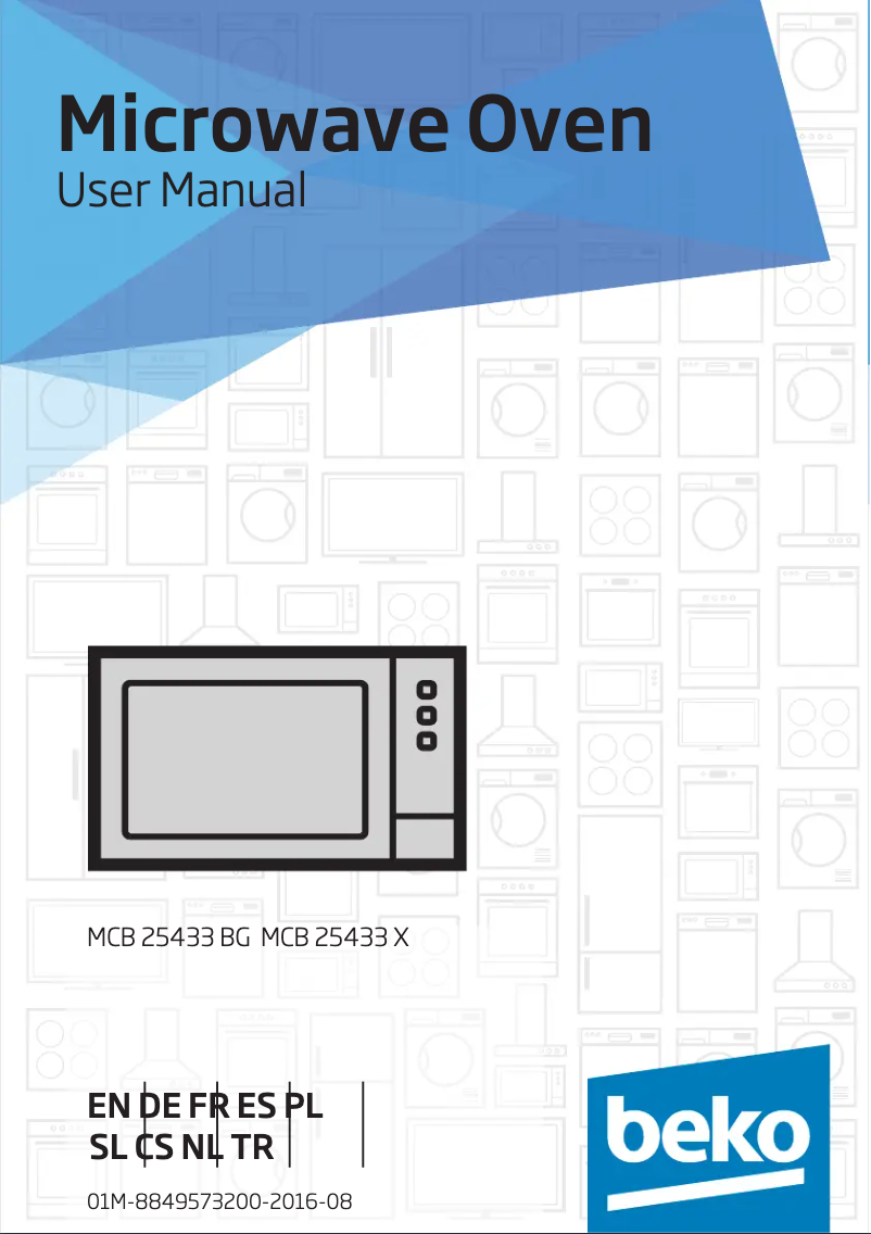 Page n°1 - Manuel utilisateur Beko MCB25433BG